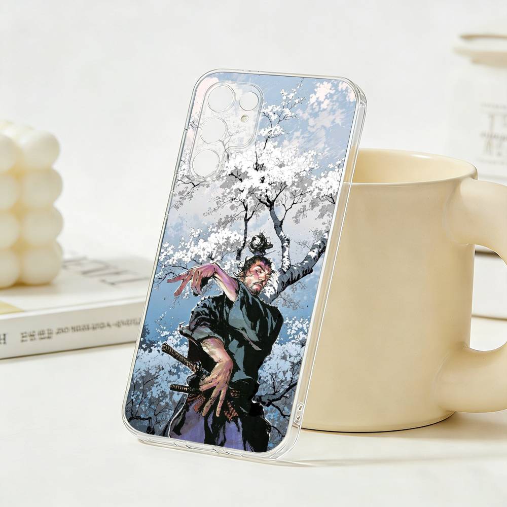 

Classic V-Vagabond S-Samurai Phone Case For Samsung S26, S25,S24,S21,S22,S23,S30,Ultra,Plus,5G,Transparent Cover Samsung S21lite