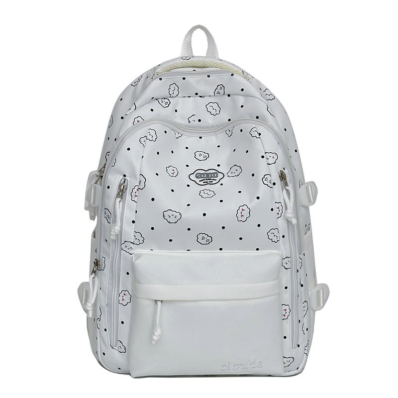 Schoolbag Niche Junior High School Students Reduce the Burden Cute Backpack Korean Female High School Students Schoolbag Versatile Lightweight High