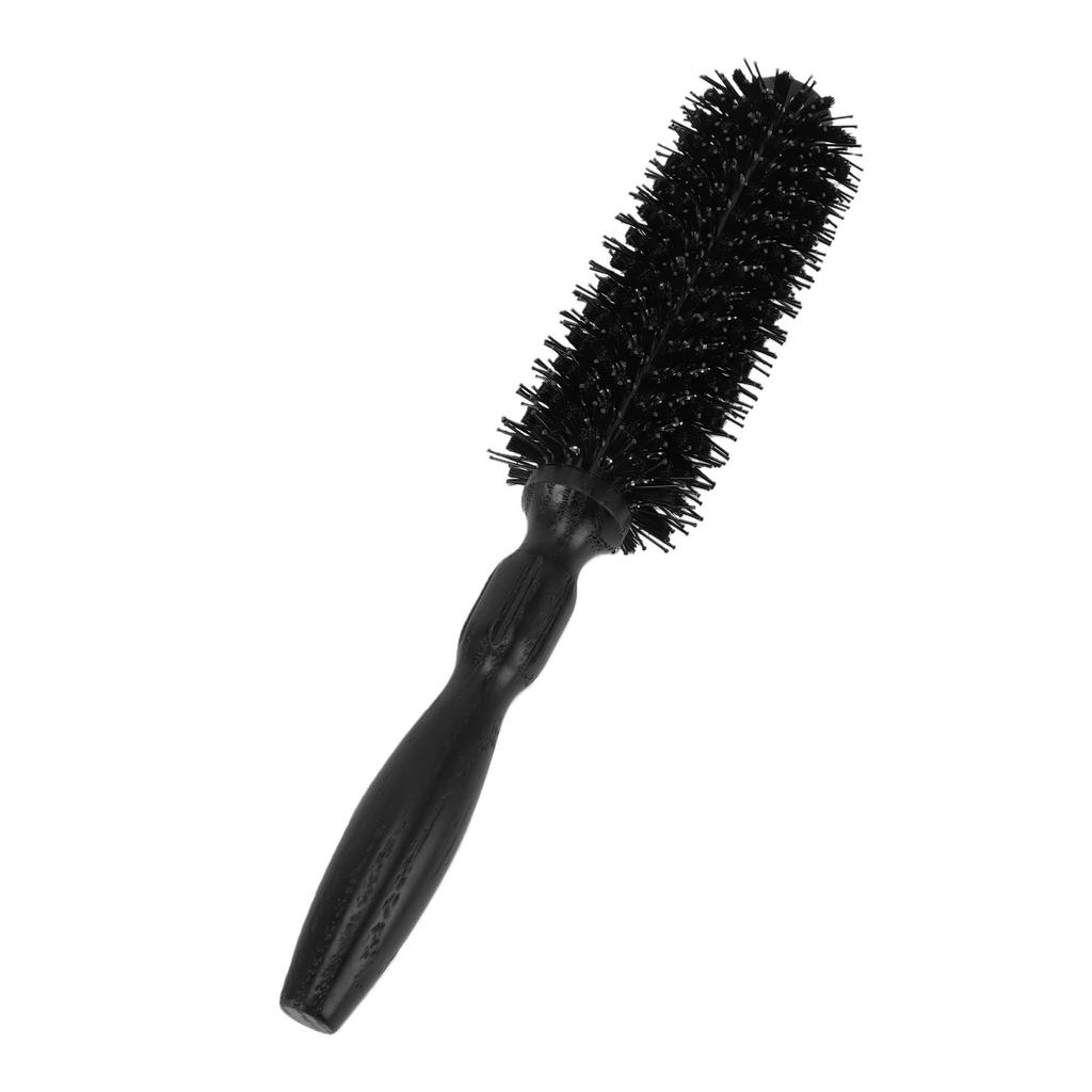 Round Hair Brush Wood Handle with Aluminum Tube Anti Static Heat Resist Styling Comb for Salon Home Use 14mm