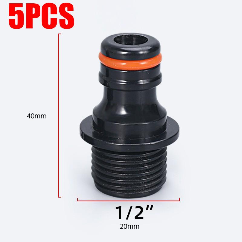 Washing Machine 3/4" Internal Thread ABS Plastic Standard Connector 1/2" Conversion Connector Pacifier Faucet Connector Car Wash