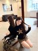 Women's Slim Fit Leopard Print Wool A-line Skirt - New Winter 2025 Style with Elastic Waist