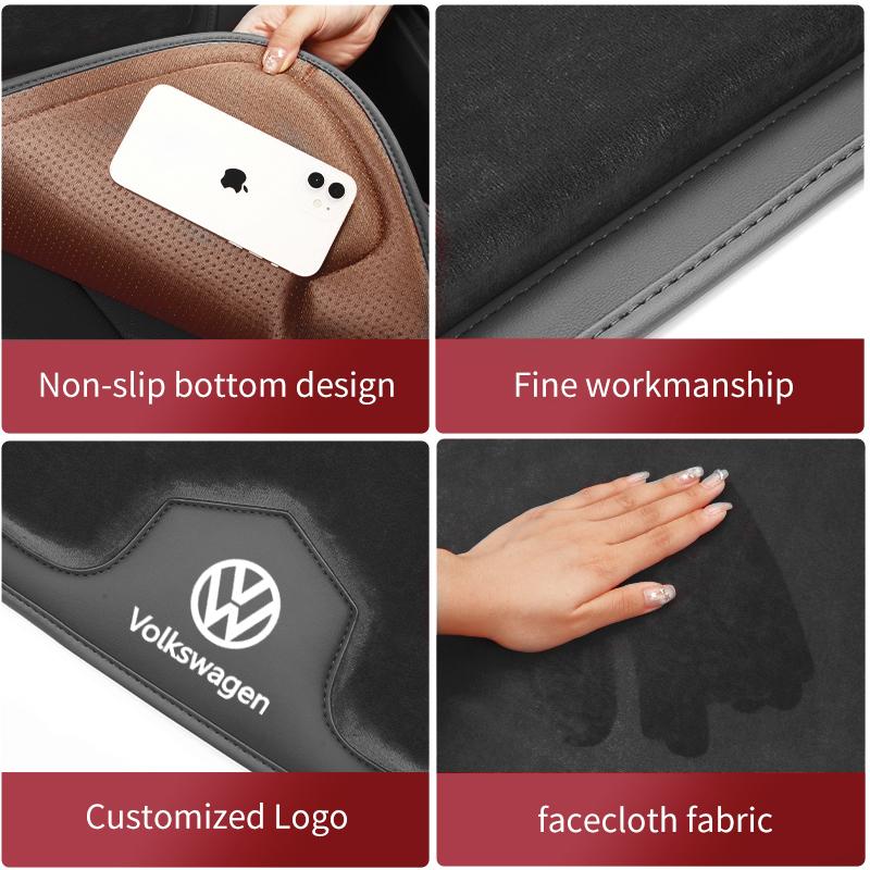 2026 Hot For Volkswagen VW Car Front Rear Seat Cushion Cover Mat Backrest Protective Pad For Volkswagen VW Passat Golf Tiguan Po