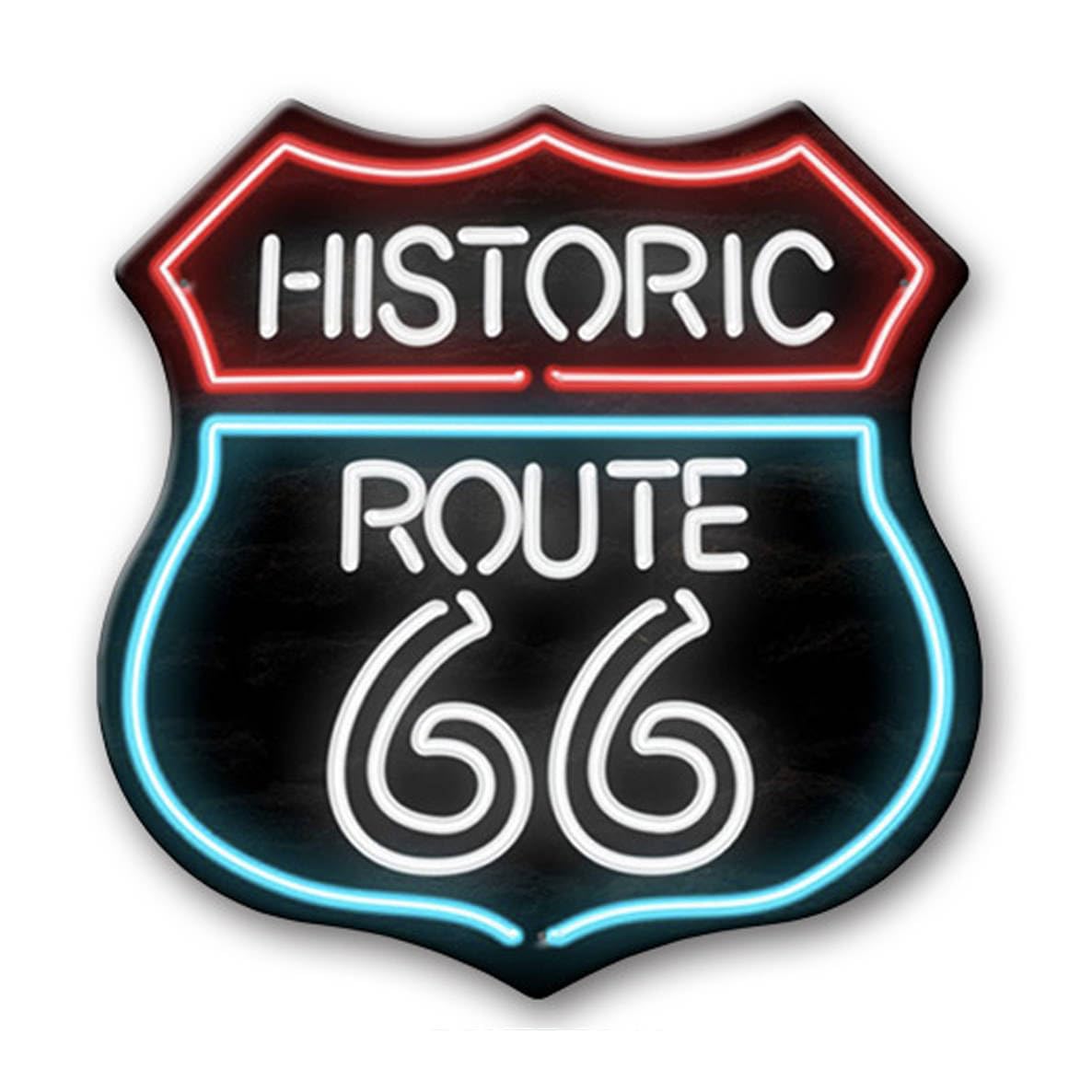 

ALOHAMONI Route 66 USA tin plate, BIG size, vintage metal sign, license plate, retro California, West Coast, Hawaii, neon green неоновый зеленый