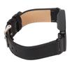 PU Leather Watch Band Waterproof Replacement Watch Wristband with Black Stainless Steel Case for   Band 7 Pro