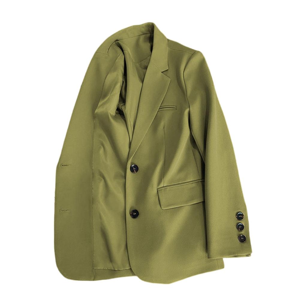 Women's Casual Slim Fit Long Sleeve Blazer Jacket Single Breasted Notched Lapel Lightweight Suit Coat for Spring Autumn