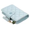 Women's Fashion Short Rhombus Wallet Pu Leather Tassel Zipper Card Holder Ladies Multi-card Coin Purse