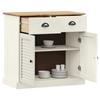 VidaXL Buffet avec tiroirs VIGO 78x40x75 cm blanc bois massif de pin 353203