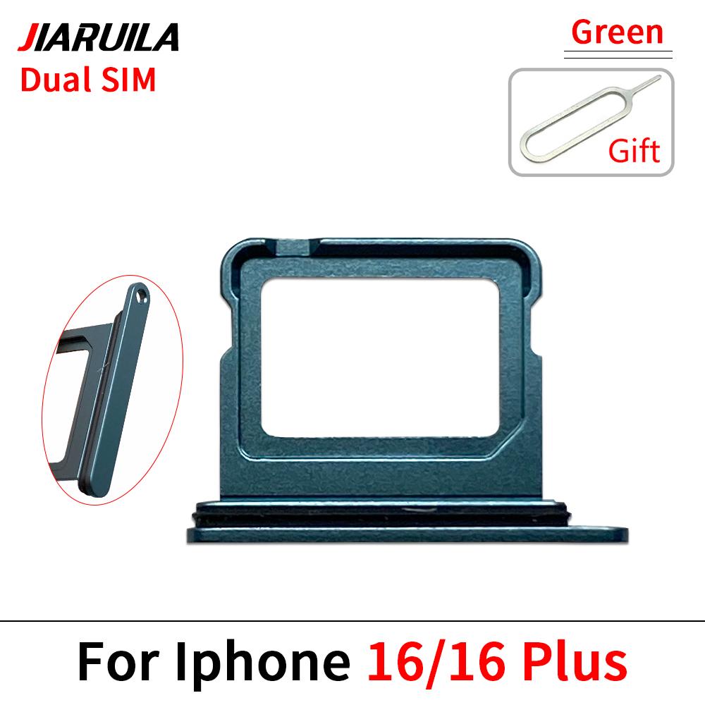 SIM-Kartenfach für iPhone 16 Plus / für iPhone 16 Pro Max Dual Micro-SIM-Kartensteckplatzfach Halter SD-Kartenleser Ersatzteile