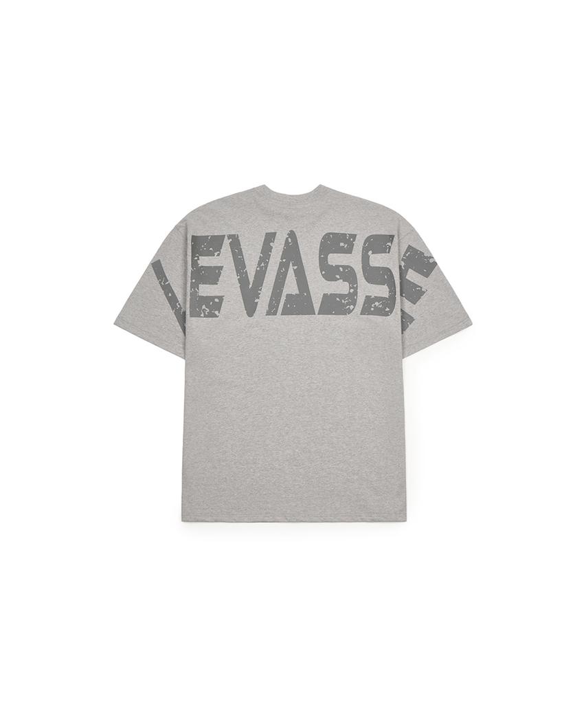 Leubase Old School Overfit Tee – Melange Gray