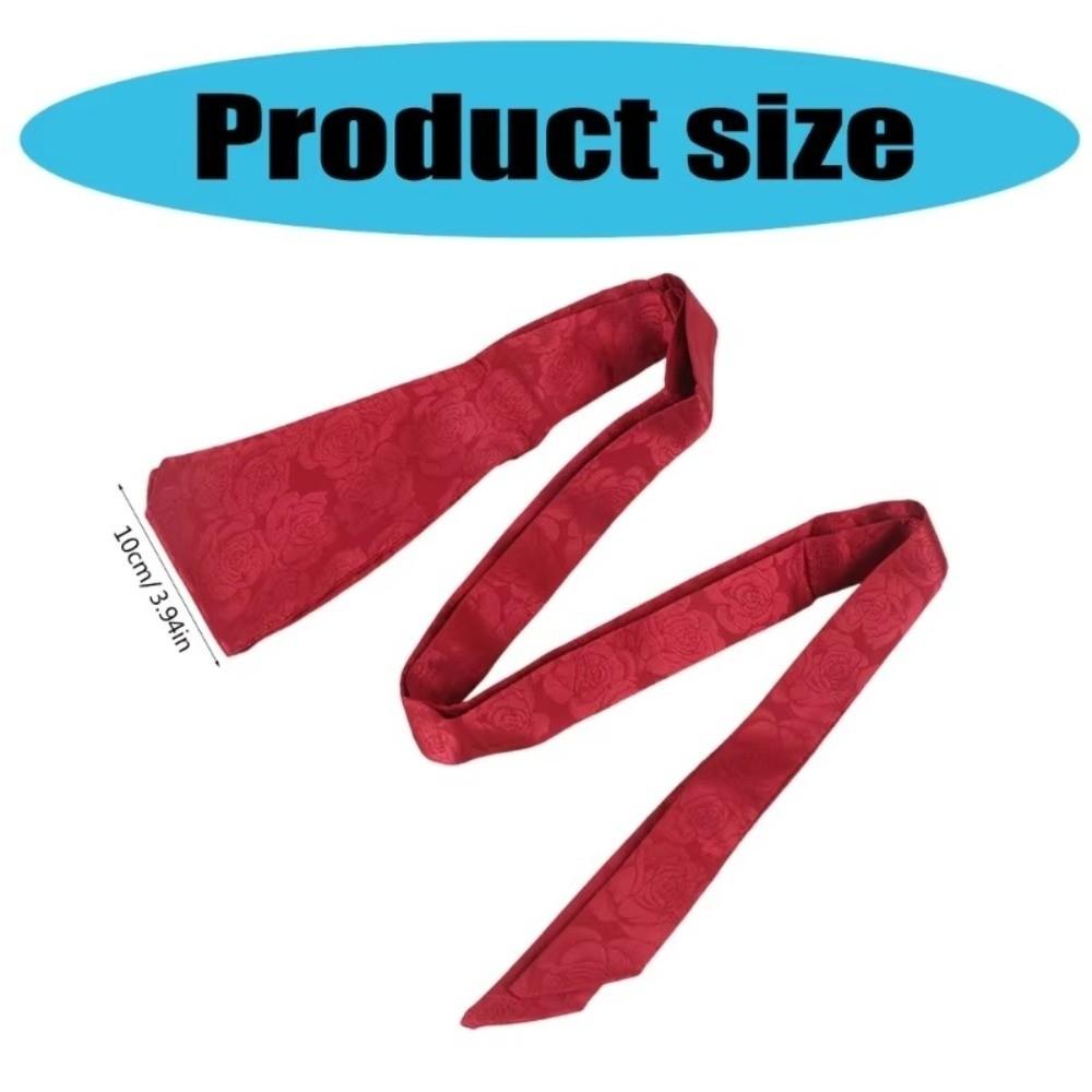 Printed Tie Belt Chinese Clothing Women Waistband Decorative Straps  For Wrap Dress Halter Dress