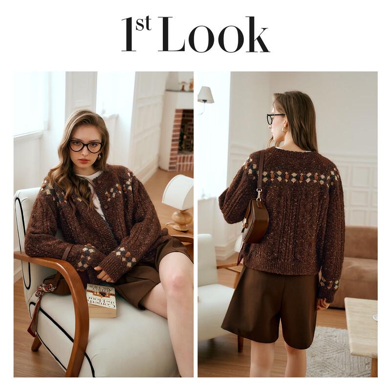 Olrain Women's Autumn Relaxed Knit Cardigan