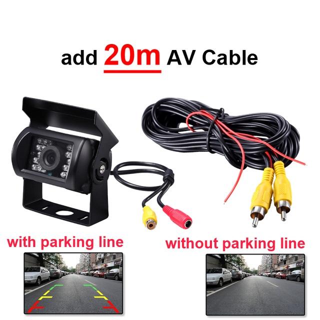Reverse Camera 4 Pin AV Port IR Night Backup Camera Waterproof For Truck/Trailer/Pickups/RV/ Heavy
