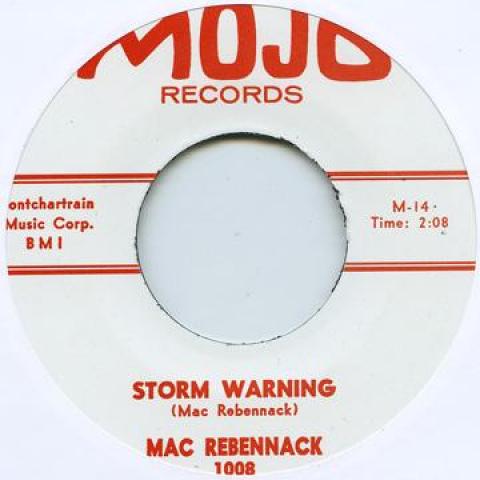 

7-дюймовая пластинка MAC REBENNACK / BILLY GARNER - Storm Warning / Little School Girl MOJO2171 Mojo Records UK UK Blues