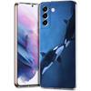 Phone Case For Samsung Galaxy S24 Ultra S23 FE S22 S20 S21 5G S10 S9 Plus S10E S8 Clear Orca ocean lovely killer whale Cover