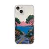 Applicable to Apple mobile phone case 15pro animation aesthetic landscape iphone16 transparent case 17 soft silicone 14 all-inclusive