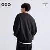 GXG Men's Textured Jacquard Round Neck Sweatshirt