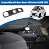 ABS Carbon Fiber Texture Car Center Console Gear Shift Panel Cover Trim Stickers For Mercedes Smart 451 Fortwo 2009-2015