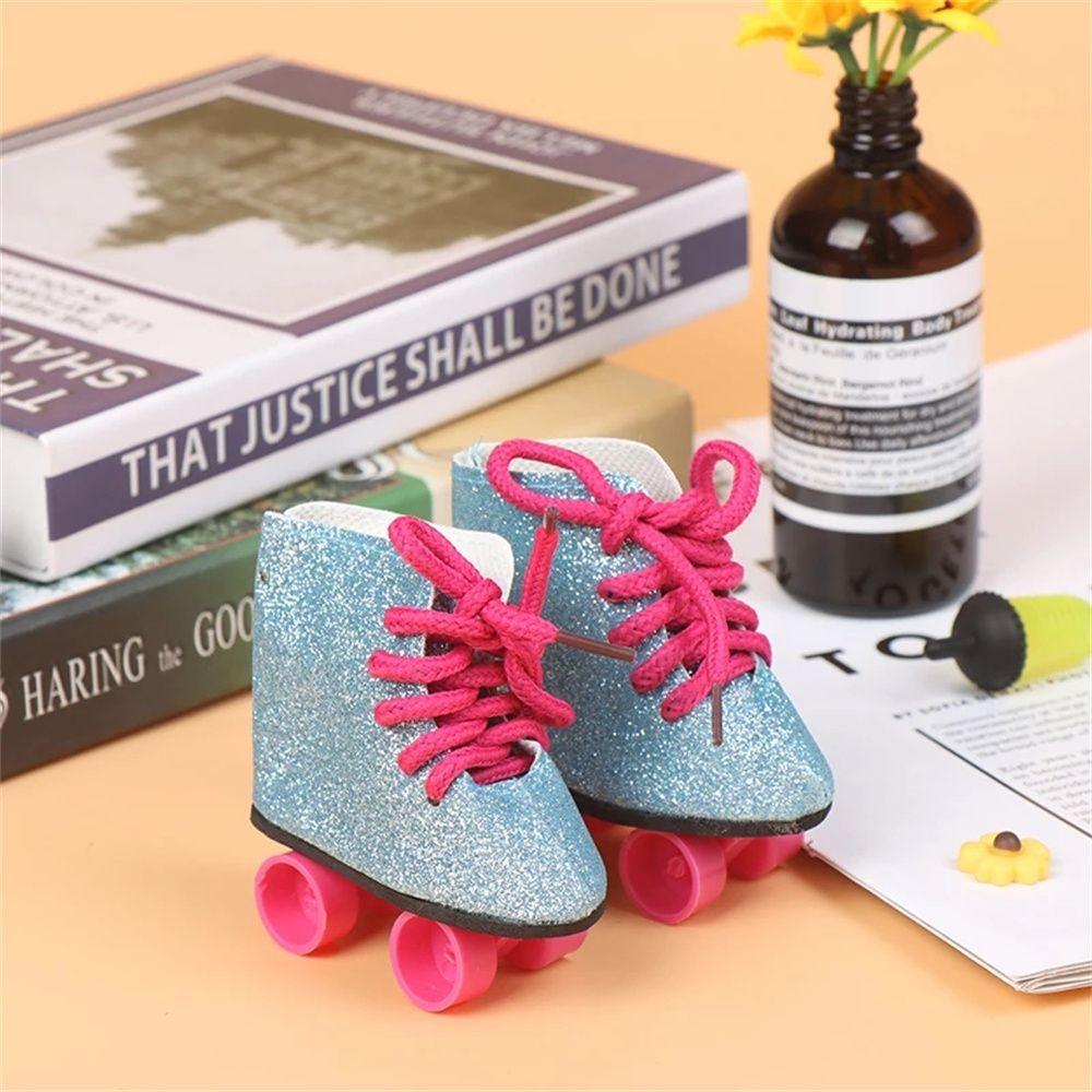 Doll Accessories Doll Skates Shoes Glitter Skating Shoes 18 Inches/43cm Doll Roller Skate Shoes