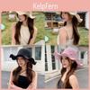 Sun Protection Cap With Embroidered Floral Design For Outdoor Summer Wear