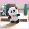 Monkey Panda Animal Soft Short Plush Keychain Stuffed Toy With Pp Cotton