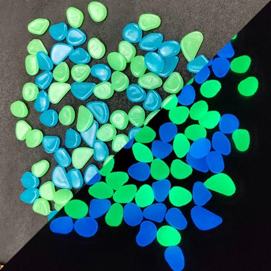 Luminous Pebbles Glow in The Dark Garden Stones Night Guide Outdoor Decorative Rocks for Pathways Fish Tanks Aquariums Backyard Landscaping Decor
