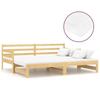 Exclusive House - 2x Sliding Bed(90x200) Cm Solid Pine Wood