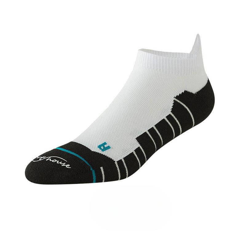 

Мужские летние профессиональные марафонские спортивные быстросохнущие антибактериальные носки 1 pair чёрный/белый