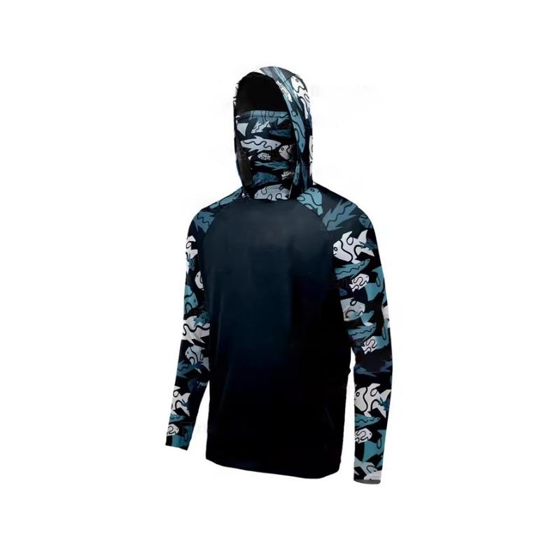 Fishing Shirts Breathable Fish Hoodie Clothes Men Jersey Long Sleeve Sweatshirts Summer Uv Protection Tops Wear