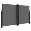 VidaXL Auvent latéral rétractable anthracite 140x1000 cm, écran d’intimité de jardin, brise-vue de balcon, écran 4004718