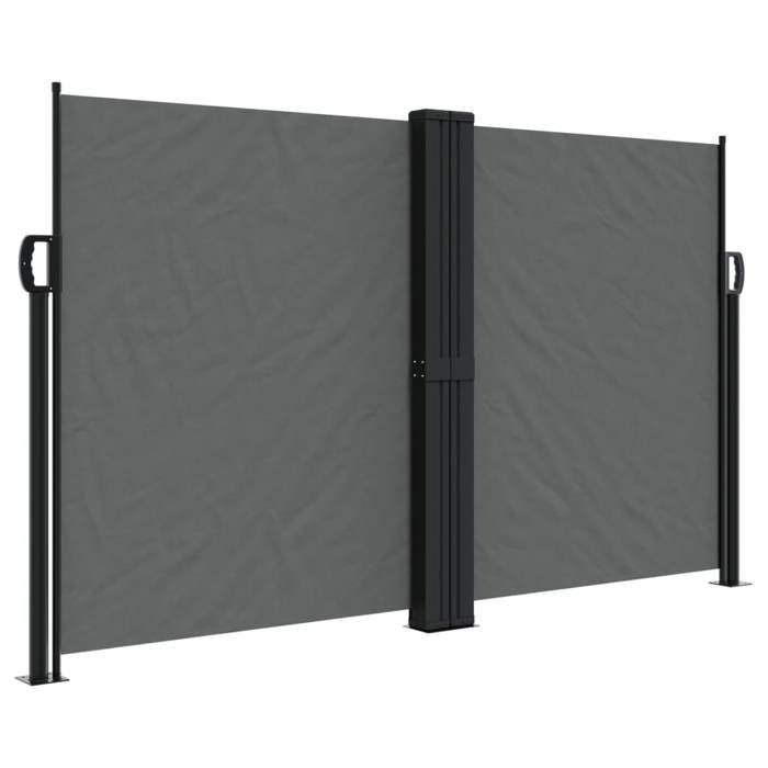 VidaXL Auvent latéral rétractable anthracite 140x1000 cm, écran d’intimité de jardin, brise-vue de balcon, écran 4004718