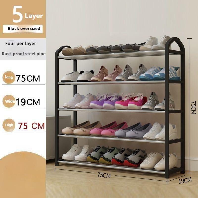 5-layer Creative Home Shoe Rack Home Dormitory Door Storage Rack Shoe Cabinet Component Removable and Easy To Assemble