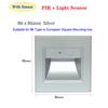 Square 86Type PIR Motion Detector Sensor Led Stair Light Infrared Human Body Induction Lamp Recessed Steps Ladder Staircase Wall