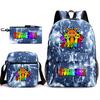 Rhythm Box Spiel Merchandise Schultasche Sprunki Cartoon Sternenhimmel Rucksack Umhängetasche Dreiteiliges Set