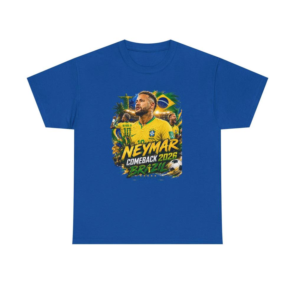 Summer Hot Sale Fashion Popular Neymar Jr. Brazil Comeback 2026 Soccer Women Men T-shirt Football Fan Tees