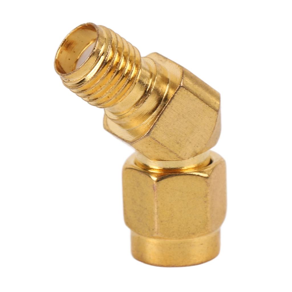 SMA 45° Male to Female Connector Wide Frequency Band Stable Male to Female Connector for Antenna Met