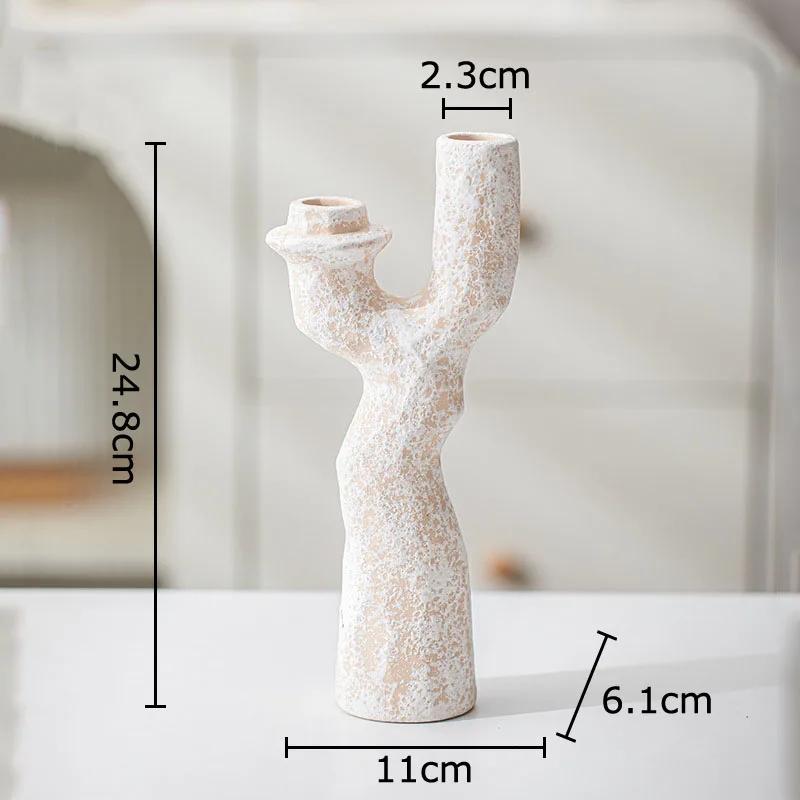 Tree Branches Shaped Vase Desk Decoration Artificial Flower Decorative Flower Arrangement Ceramic Vases Room Aesthetic Decor