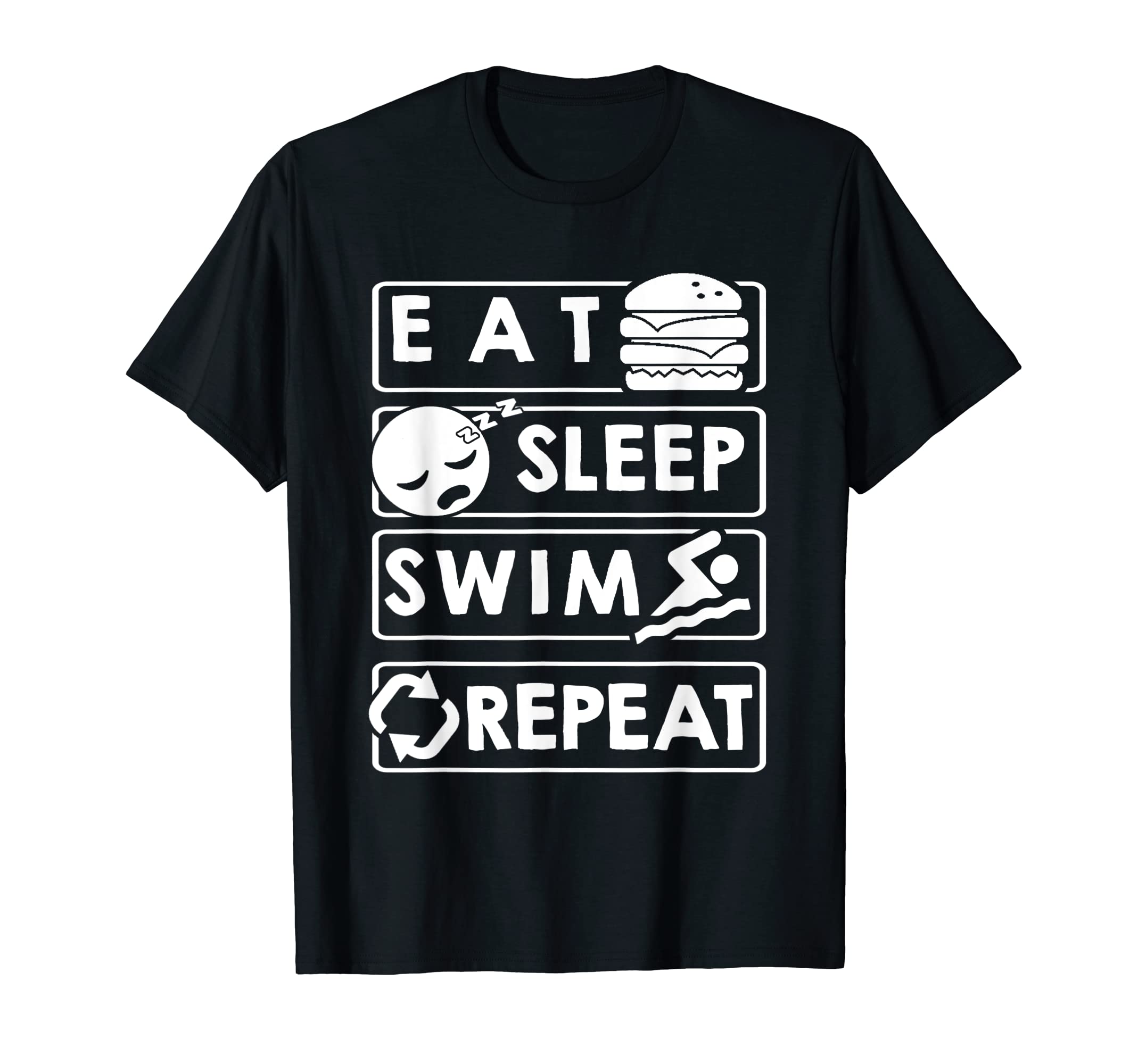 

Футболка Swim Design Eat Sleep Swim Repeat