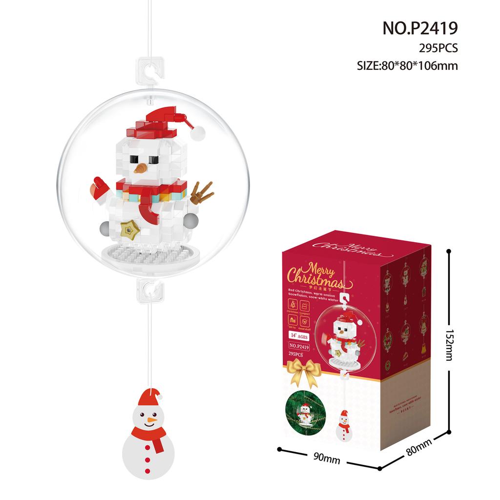 christmas blocks mini blocks construction set home decoration Christmas Tree moc building blocks boys toys 10 to 12 years gifts