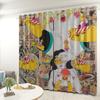 Abstract Curtain Cloth Bedroom Living Room Balcony Blackout Curtain Office Hotel Insulation Curtain