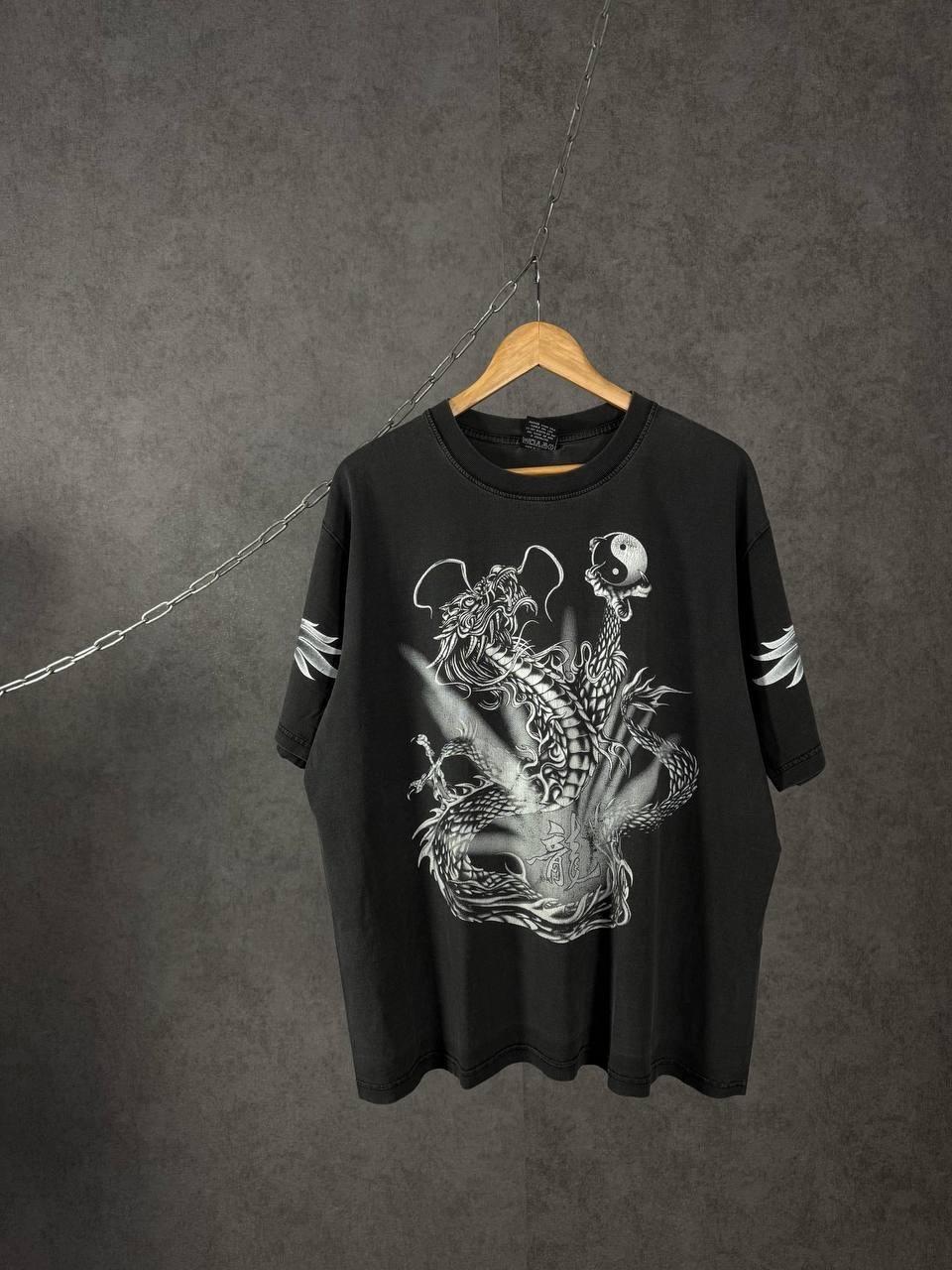 Dragon Japanese overprinted tee Unisex T-Shirt XXXXL