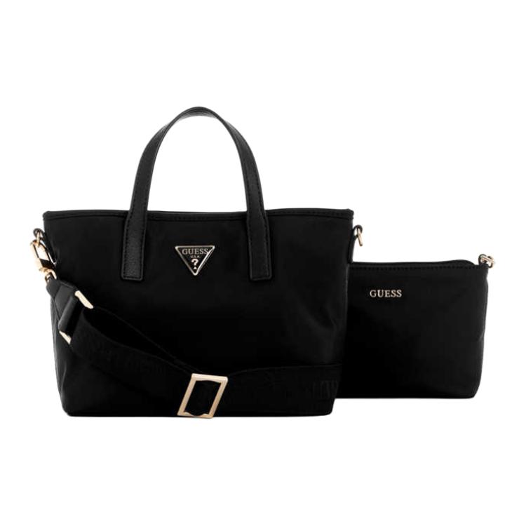 New GUESS Artificial Leather Tote Bag, Shopping Bag, Handbag Medium Women's Black EYG839575