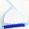 Pure Color Women's Split Sexy Triangle Matching Bikini Lace Beach Hot Swimsuit
