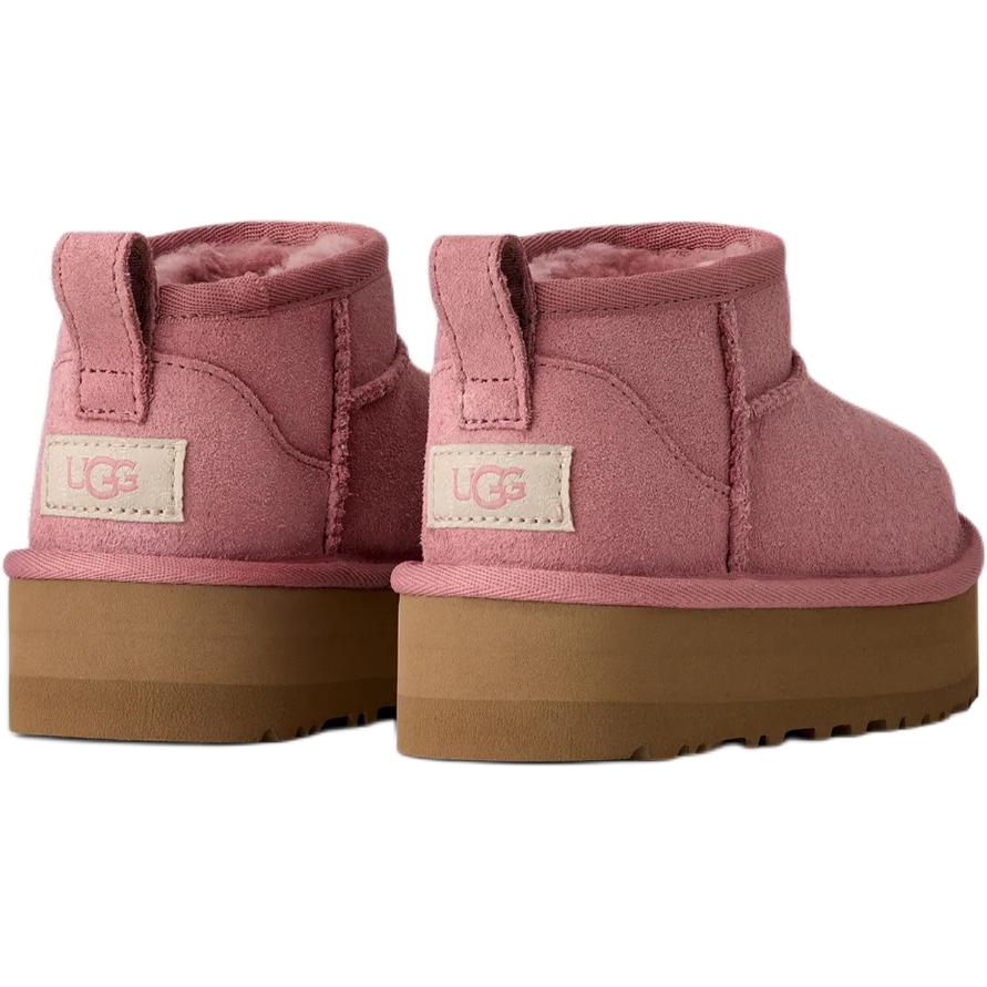 UGG CLASSIC ULTRA MINI Suede Kids' Snow Boots Pink Kids' 1157791K-PDW