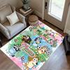Christmas Penguins Celebration Customizable Name Floor Rug Office Rug Design for Living Rooms Dining Room Outdoor Kitchen Anti-slip Rug