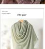 Inner Mongolia Cashmere Jacquard Shawl with Scottish Thistle - Thin Scarf for Autumn/Winter