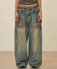 TAKEASY Dusty Carpenter Denim Pants (Dusty Blue)