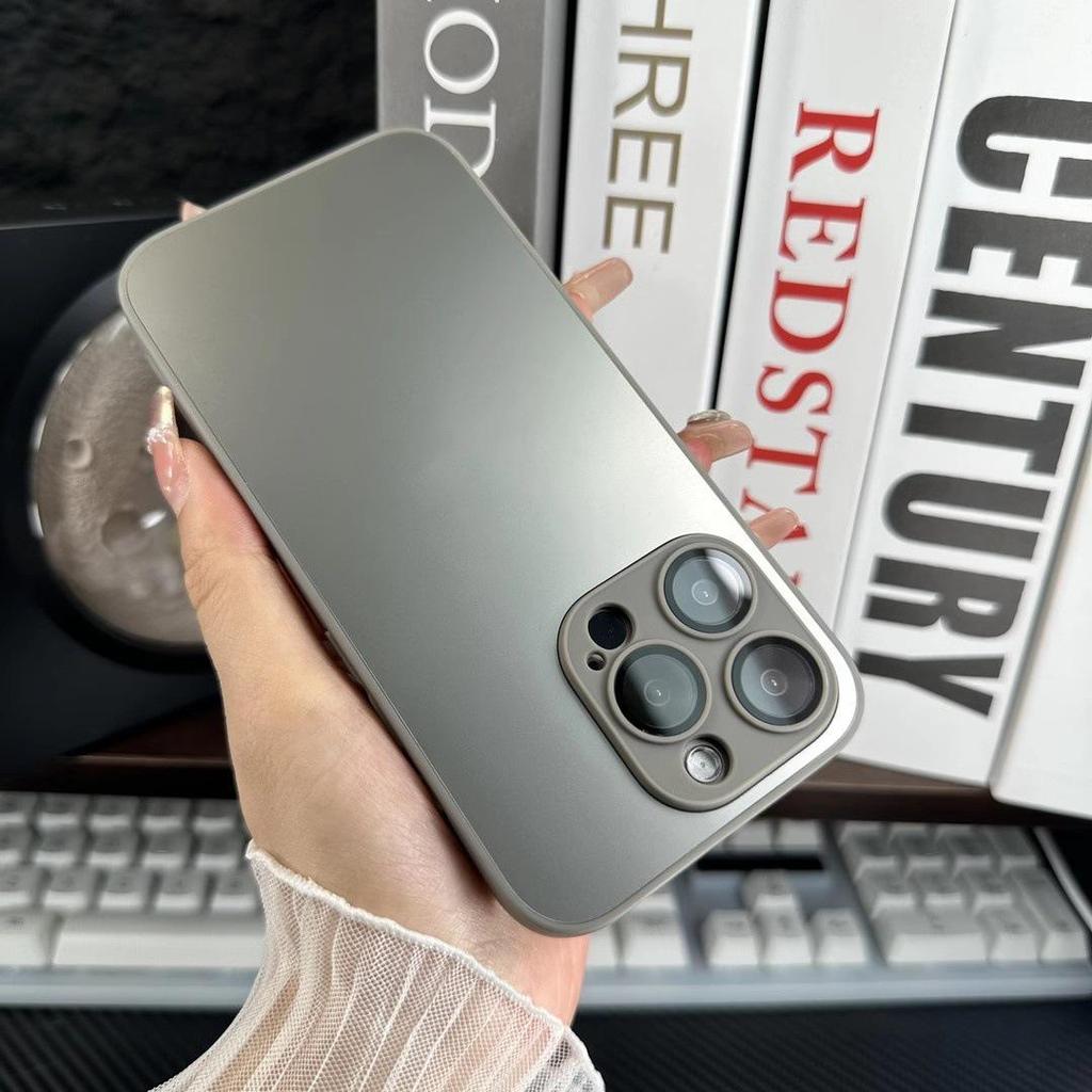 AG Nano Frosted iPhone17ProMax Case with 16 Full Coverage Lens Film and Soft Edge Protection