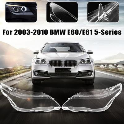 Für BMW E60 E61 5er M5 2003-2010 Klare Autoscheinwerferlinse Scheinwerferabdeckung Lampenschirm Helle Schale Glas Lampenabdeckung