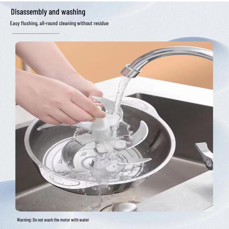 ZISIZ 5L Stainless Steel Electric Food Processor