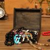 With Lock Wooden Antique Storage Box Portable Treasure Decorative Box  Gift Wrapping
